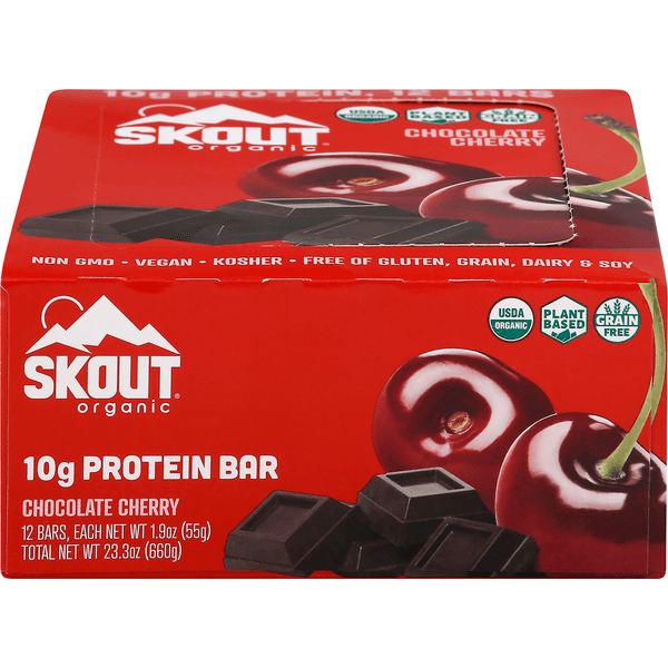 Skout Protein Bar Chocolate Cherry Organic