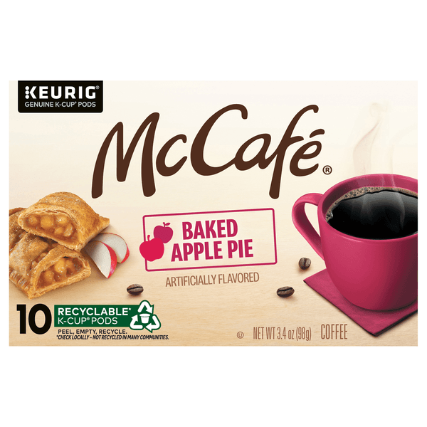 Mccafe, Coffee, Baked Apple Pie, K