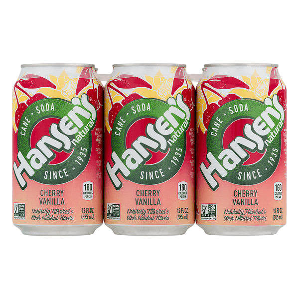 Hansen'S Cane Soda Cherry Vanilla