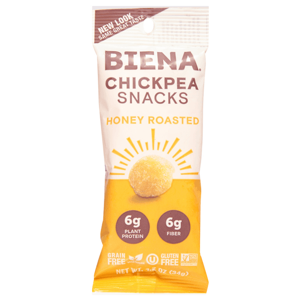 Biena Chickpea Snacks Honey Roasted Gluten Free