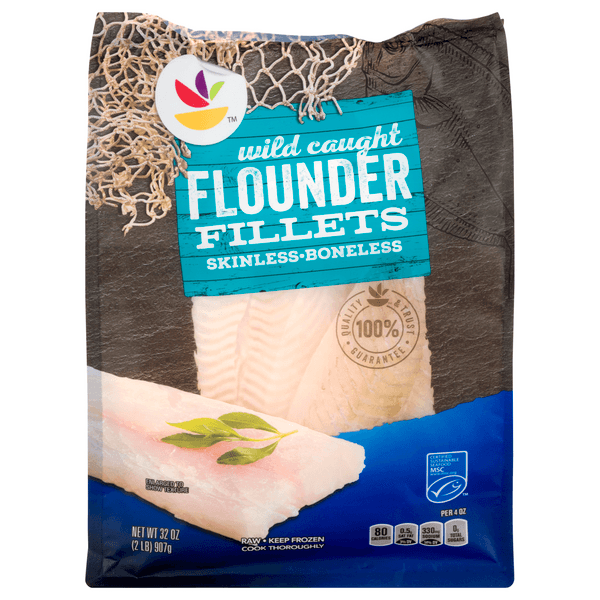 Stop & Shop Wild Caught Boneless Skinless Flounder Fillets