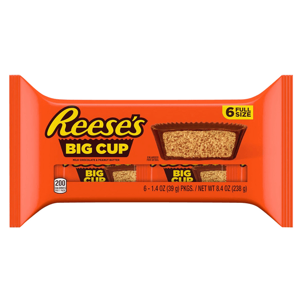 Reese'S Big Cup Milk Chocolate & Peanut Butter Cups Candy Gluten Free