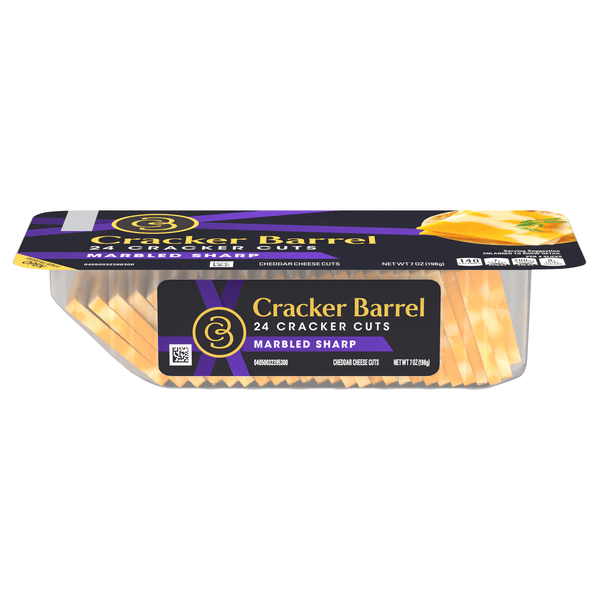 Cracker Barrel Marble Sharp Cheddar Cheese Cracker Cuts