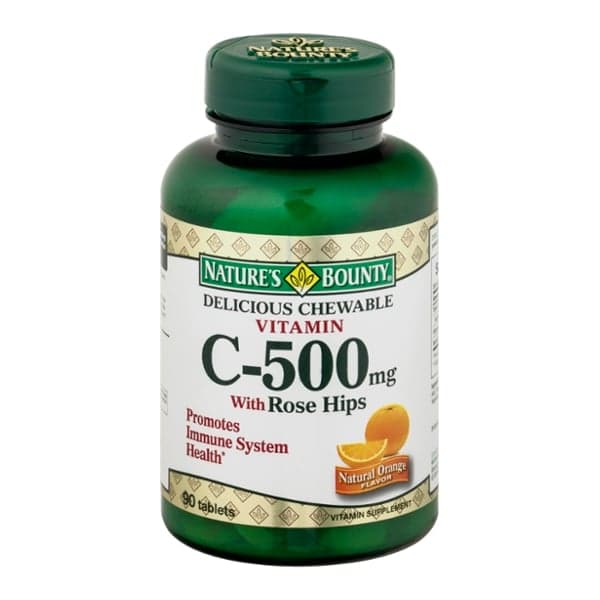Nature'S Bounty Vitamin C With Rose Hips Orange Chewable