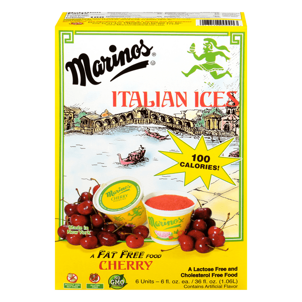 Marinos Italian Ice Cups Cherry Fat Free