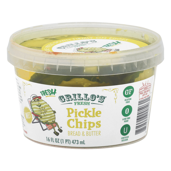Grillo'S Pickles Bread & Butter Chips Sweet Fresh