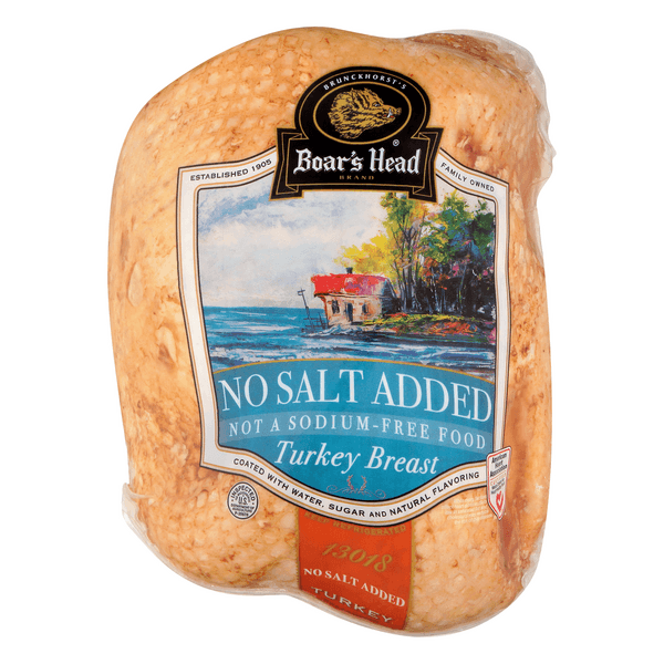 Boar'S Head Deli Turkey Breast Oven Roasted No Salt Added (Regular Sliced
