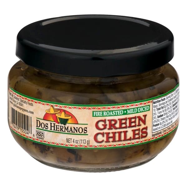 Dos Hermanos Fire Roasted Mild Diced Green Chiles