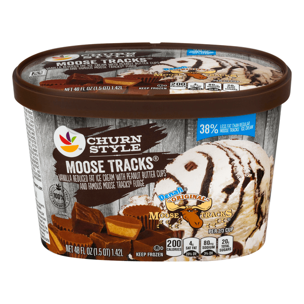 Stop & Shop Churn Style Ice Cream Denali Original Moose Tracks Light