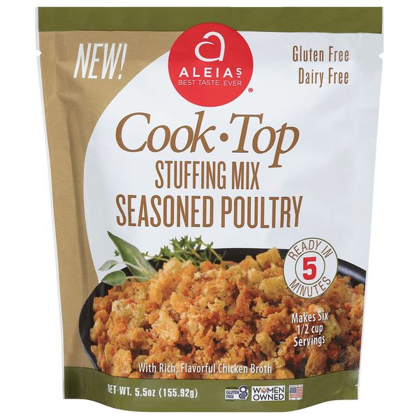 Aleia'S Cook Top Stuffing Mix Seasoned Poultry Gluten & Dairy Free