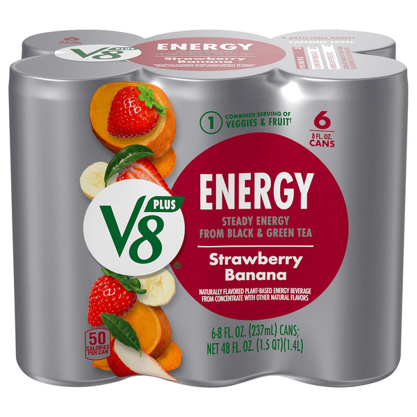 V8 +Energy Strawberry Banana Flavored Beverage