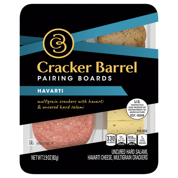 Cracker Barrel Pairing Boards Havarti Multigrain Crackers