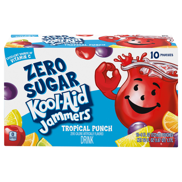 Kool-Aid Jammers Tropical Punch Zero Sugar Kids Drink