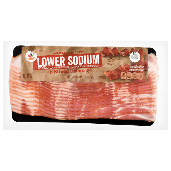 Stop & Shop Premium Cut Lower Sodium Sliced Bacon