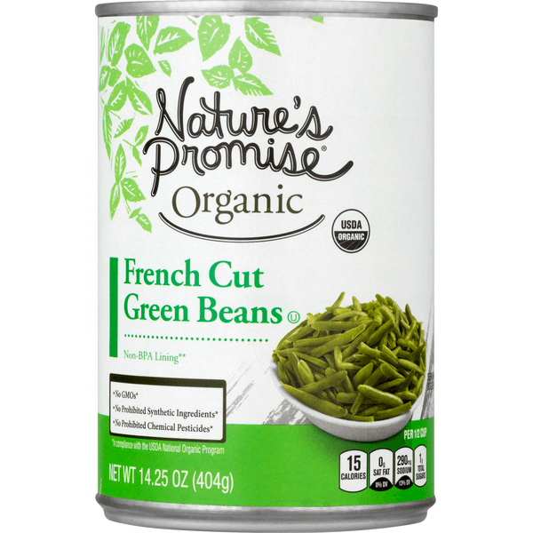 Nature'S Promise Organic Green Beans French Cut