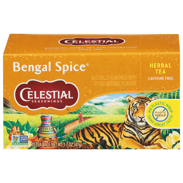 Celestial Seasonings Herbal Tea Bags Caffeine Free Bengal Spice