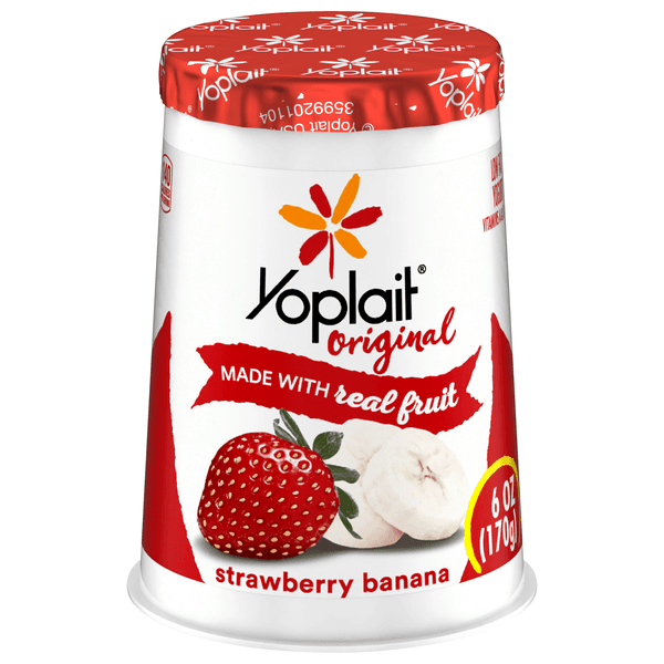 Yoplait Original Yogurt Low Fat Strawberry Banana