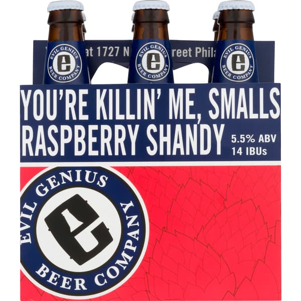 Evil Genius Beer Company Ale Raspberry Shandy