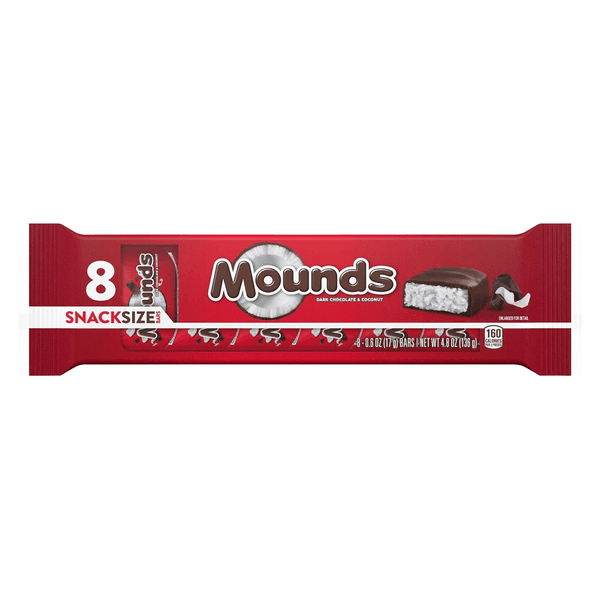 Mounds Candy Bars Dark Chocolate & Coconut Snack Size