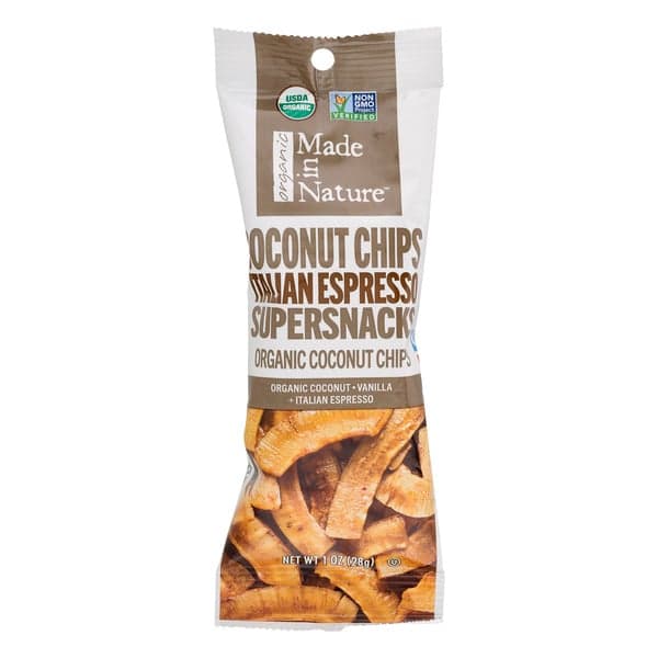 Made In Nature Coconut Chips Italian Espresso Organic