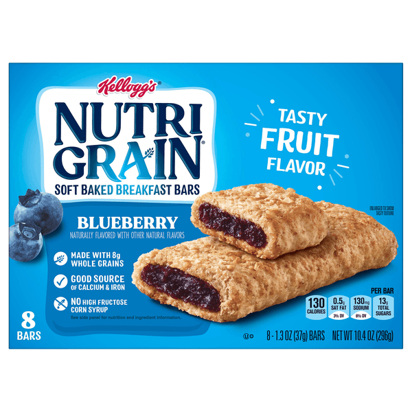 Nutri-grain Soft Baked Blueberry Whole Grains Breakfast Bars