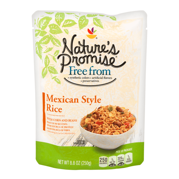 Nature'S Promise 90 Second Mexican Style Rice With Corn & Beans