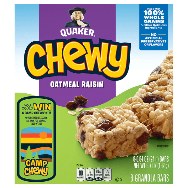 Is it Tree Nut Free? Quaker Chewy Granola Bars Oatmeal Raisin
