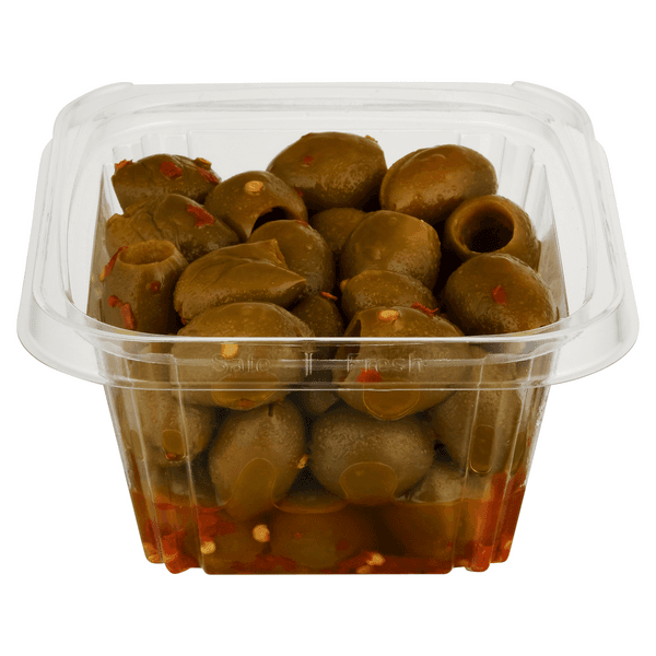 Delallo Deli Olives Piccante Green Pitted