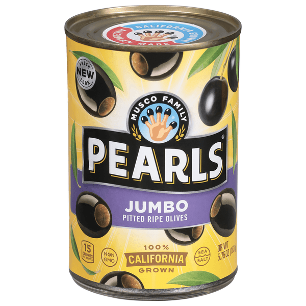 Pearls Ripe Black Olives Jumbo Pitted