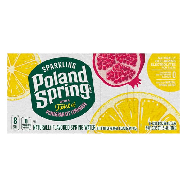 Poland Spring Sparkling Water Pomegranate Lemon