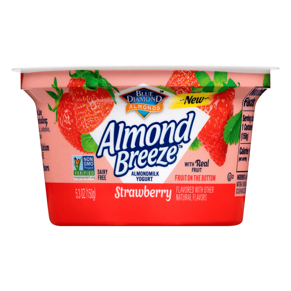 Almond Breeze Almond Milk Fruit On The Bottom Yogurt Strawberry