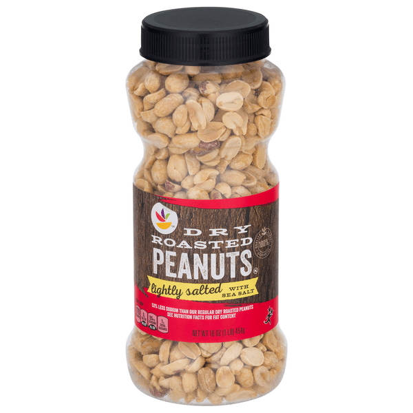 Stop & Shop Peanuts Dry Roasted Lightly Salted With Sea Salt