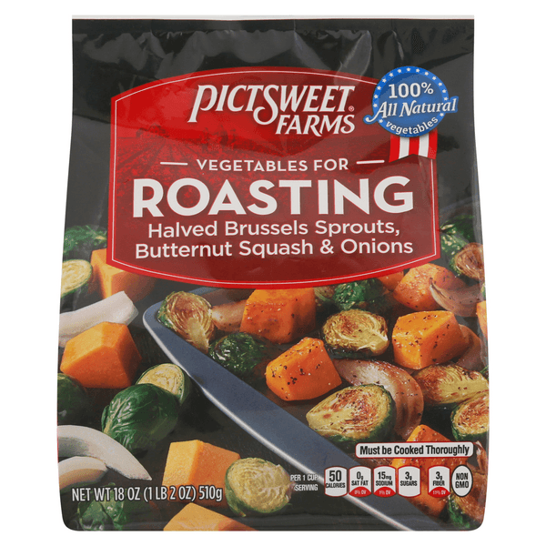 Pictsweet Farms Vegetables For Roasting Brussel Sprouts Butternut Squash & Onions