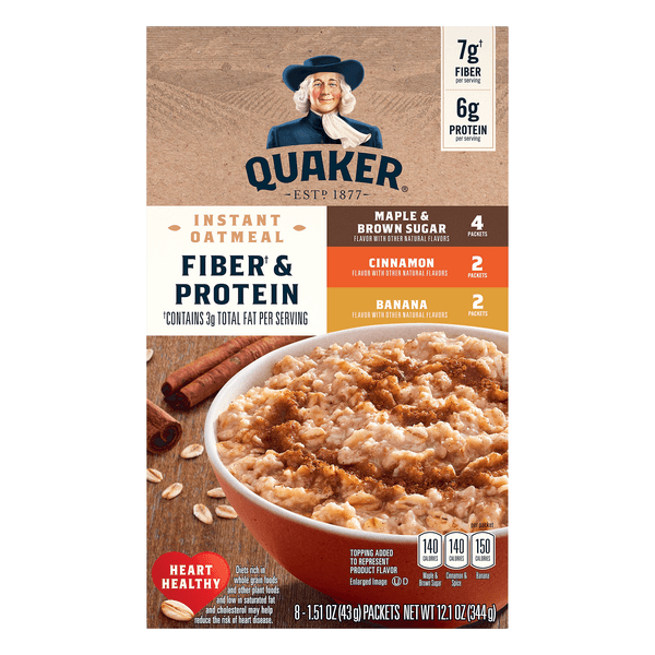 Quaker Fiber & Protein Instant Oatmeal Variety