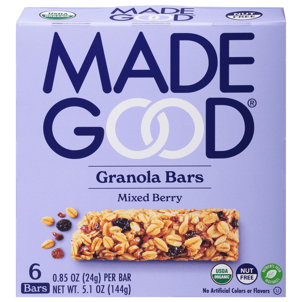 Mixed Berry Granola Bars