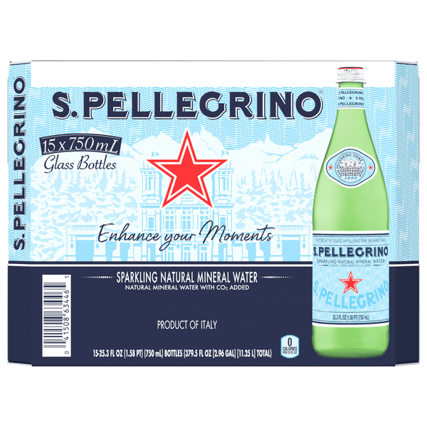 S.Pellegrino Mineral Water, Sparkling Natural