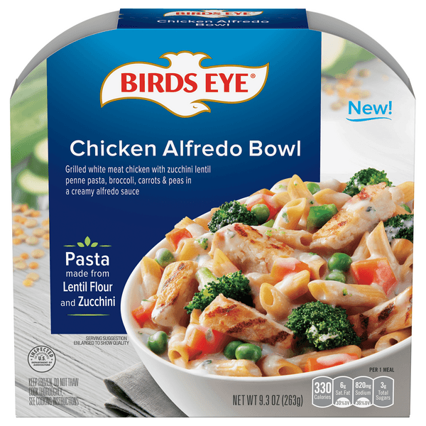 Birds Eye Chicken Alfredo Bowl With Vegetable Pasta