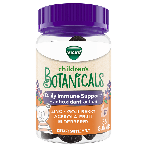 Vicks Children'S Botanicals Daily Immune Support Gummies Ages 4+