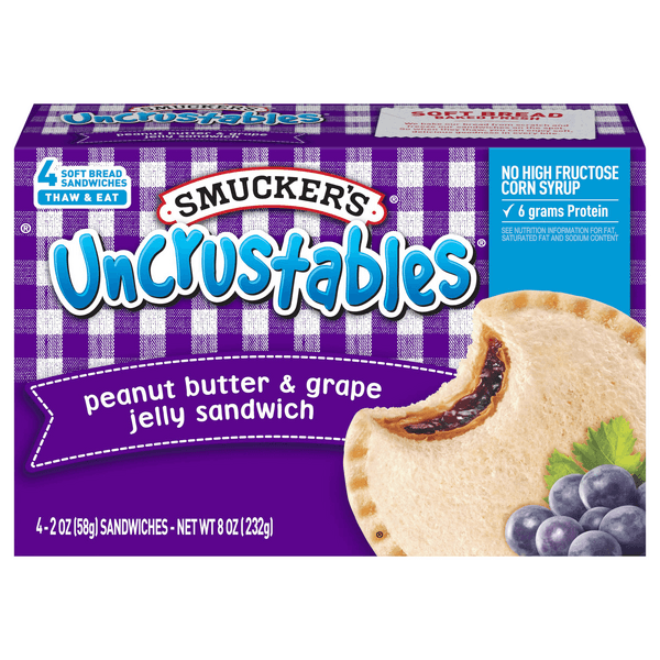 Is it Honey Free? Smucker's Uncrustables Peanut Butter & Grape Jelly