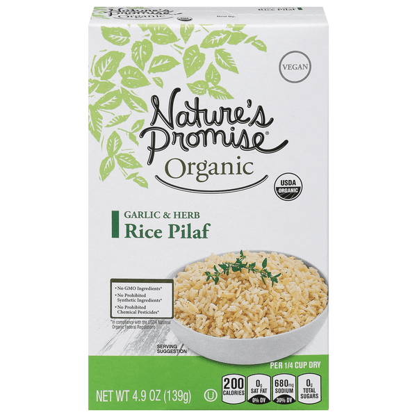 Nature'S Promise Organic Rice Pilaf Garlic & Herb Vegan