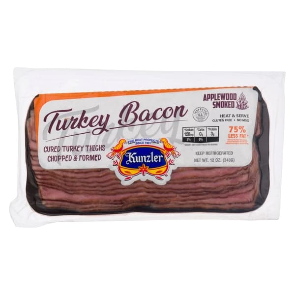 Kunzler Turkey Bacon Applewood Smoked