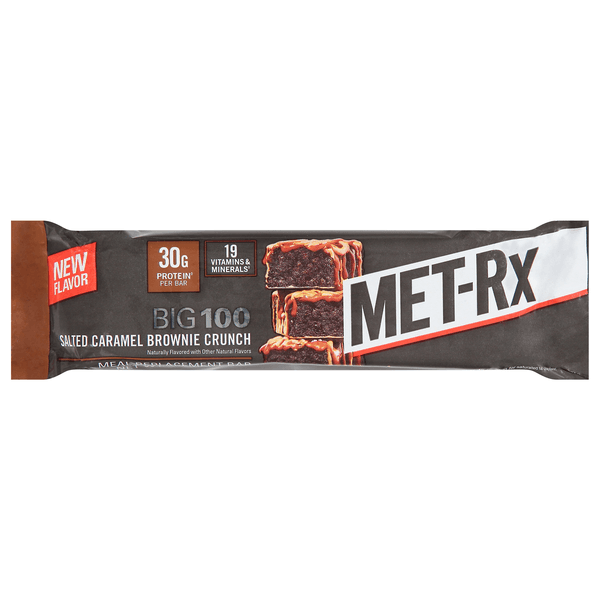 Met-Rx Big 100 Salted Caramel Brownie Crunch Bar