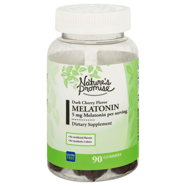 Nature'S Promise Melatonin Dietary Supplement Gummies Dark Cherry