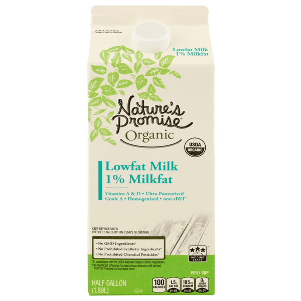 Nature'S Promise Organic 1% Low Fat Milk