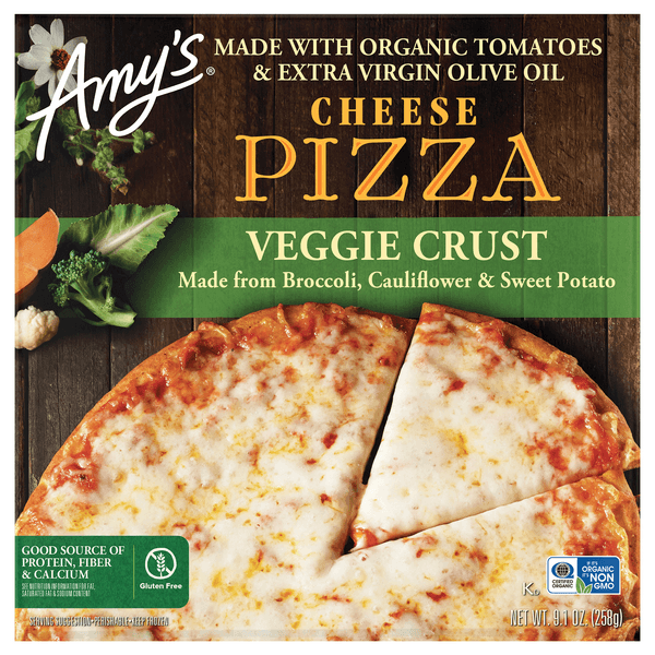 Amy'S Veggie Crust Cheese Pizza Gluten Free