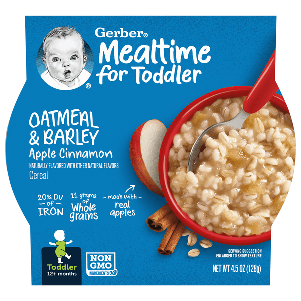Gerber Breakfast Buddies Apple Cinnamon With Real Fruit Toddler Cereal Tray