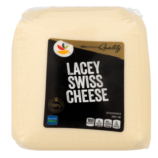 Stop & Shop Deli Lacey Swiss Cheese (Regular Sliced