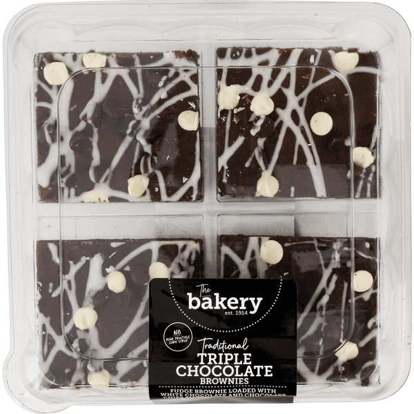 Stop & Shop The Bakery Traditional Triple Chocolate Brownies