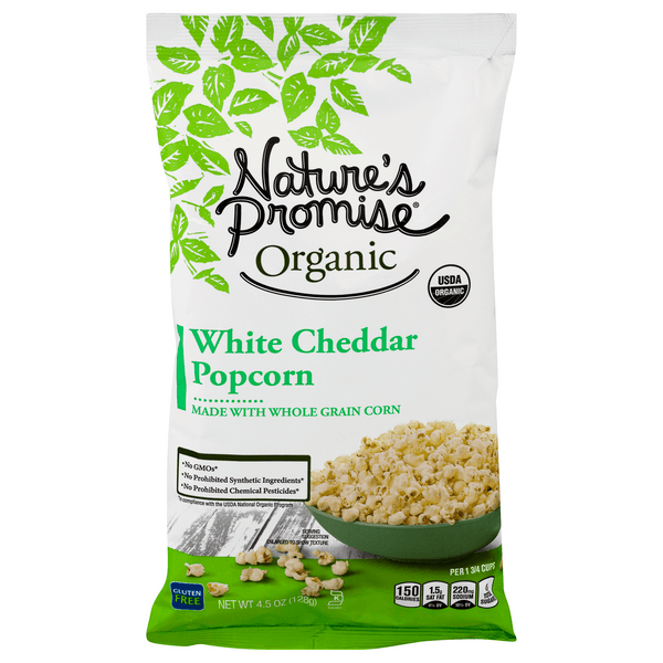 Nature'S Promise Organics Popcorn White Cheddar