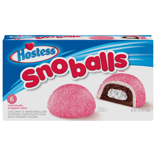 Hostess Snoballs Coconut Covered Chocolate Creamy Filling Cake